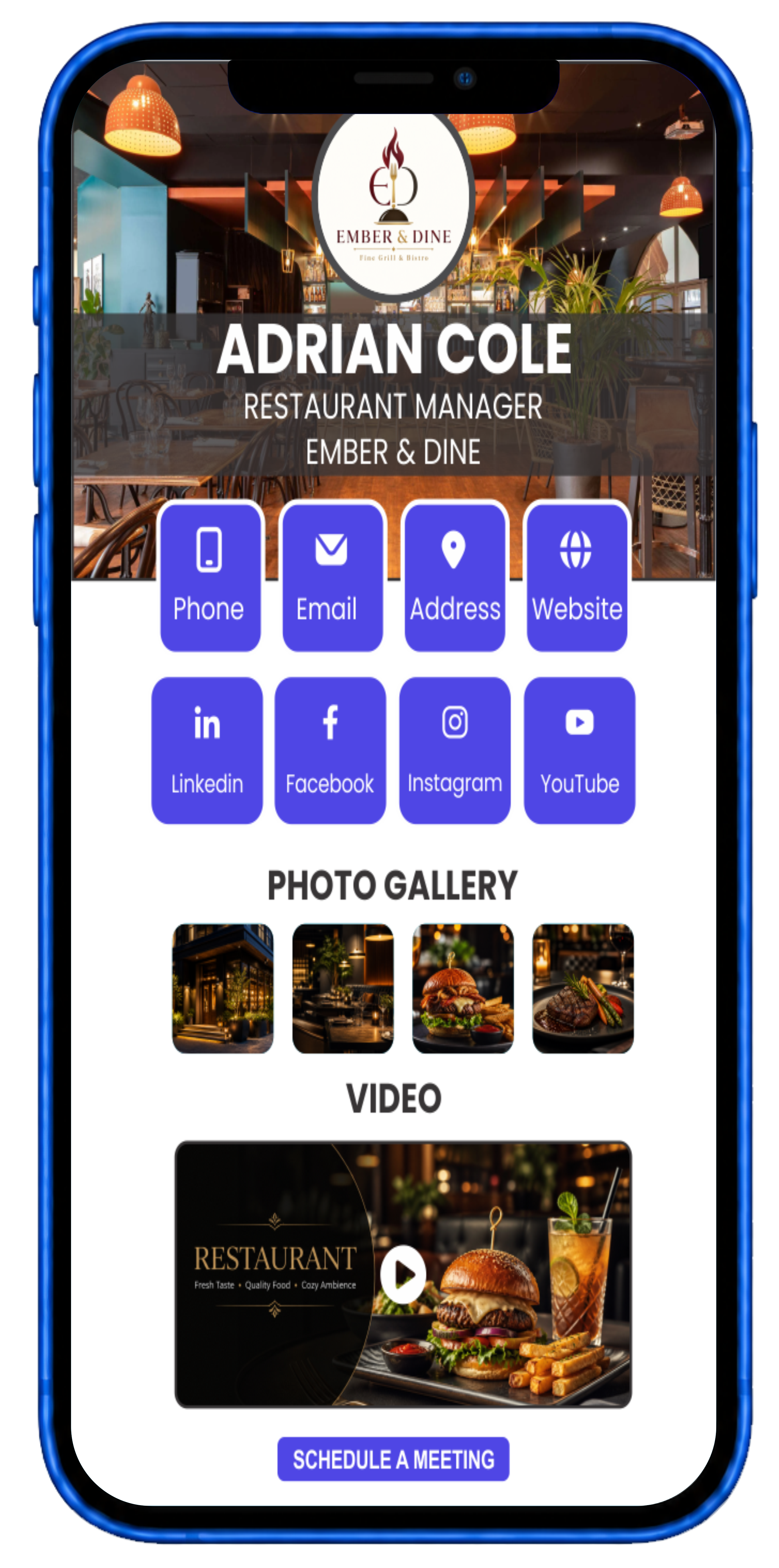 BiznizCard mockup template preview